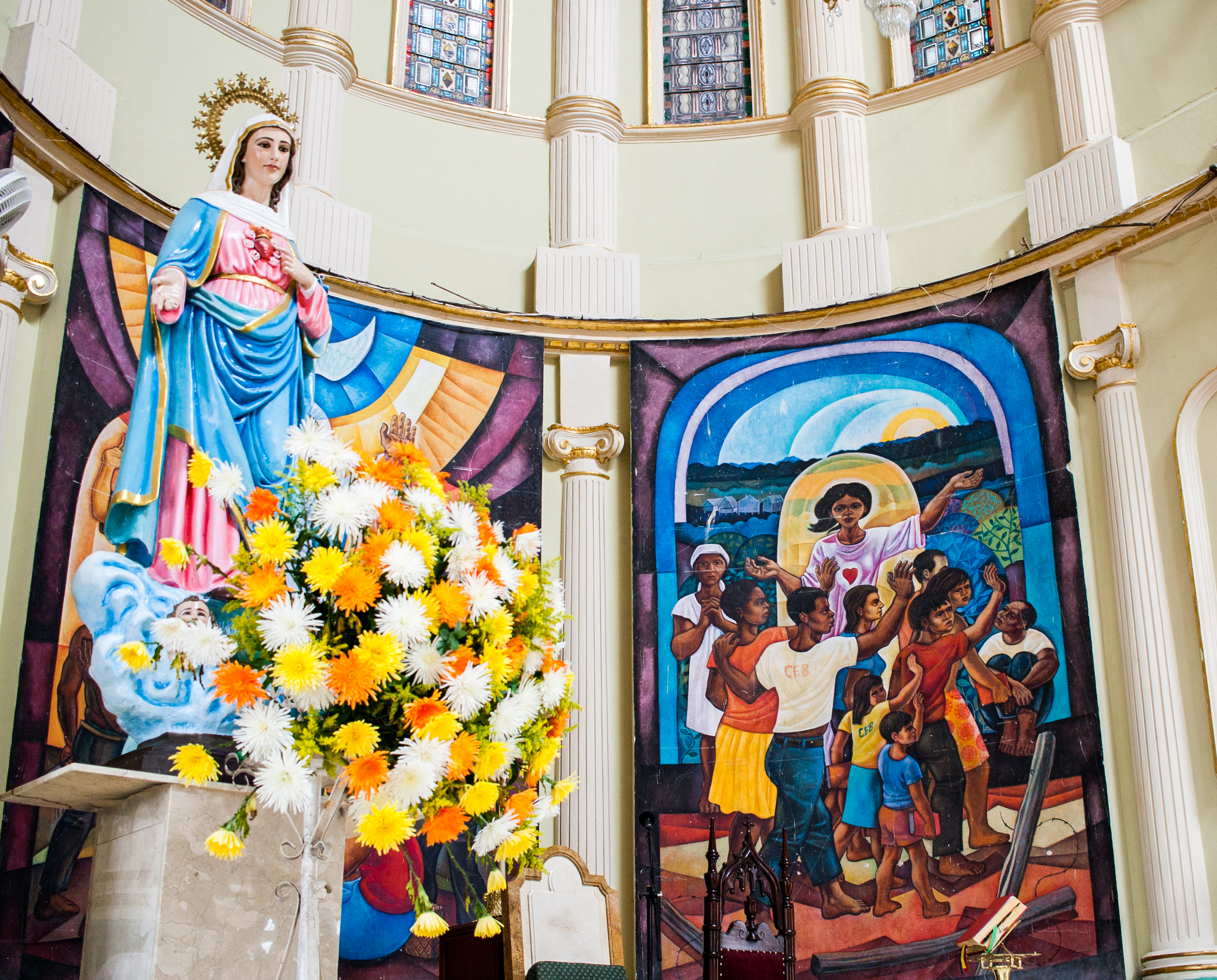 Mural in a Colombian church. Anna Vogt