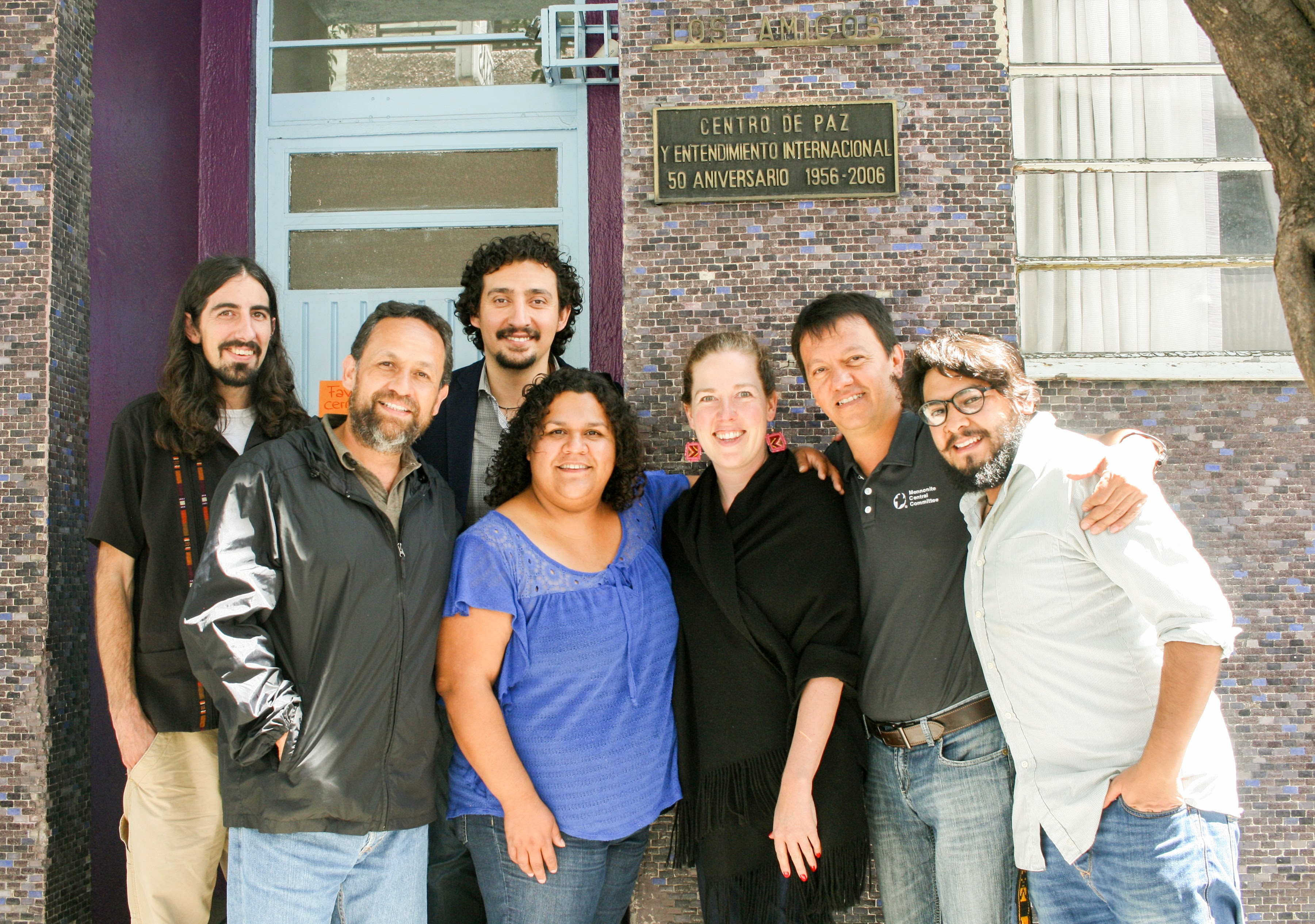 Left to Right: Christopher Fry, Miguel Paz, Alberto Solis, Jocabed Gallegos, Anna Vogt, Oscar Woo-Calvachi, Daniel Otero. 