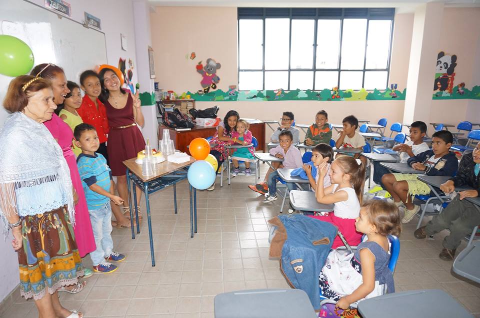 Sunday school at La Mesa, Colombia